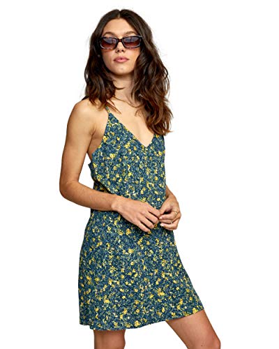 Image of RVCA Women's Jade Woven Spaghetti Strap Dress