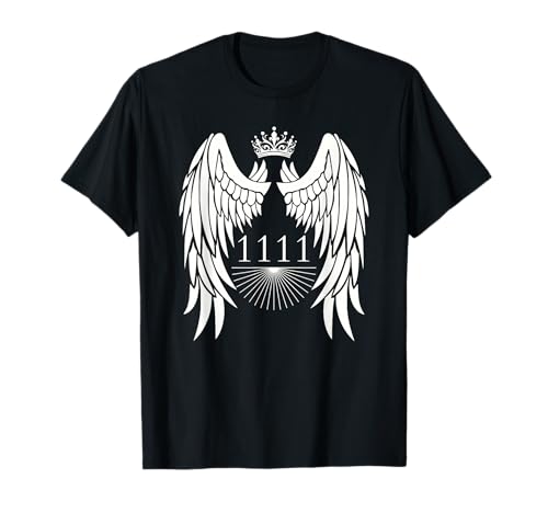 1111 Angel Number Numerology Angel Wing Spiritual Number T-Shirt