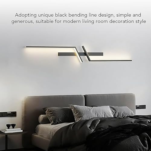Apliques de pared interior sin cables para evitar obras con luz de pared LED de 60cm recargable 6