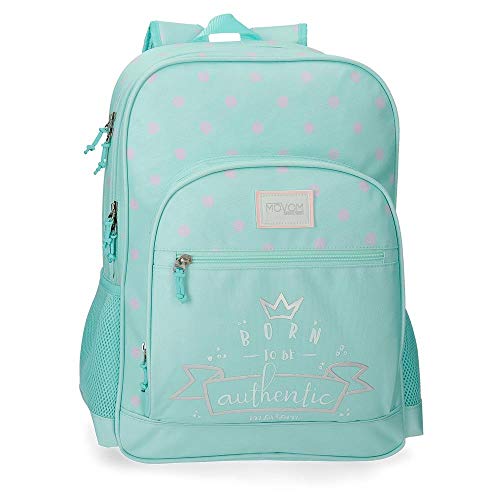 Movom Authentic Mochila Doble Compartimento Adaptable a Carro Azul 32x45x15 cms Poliéster