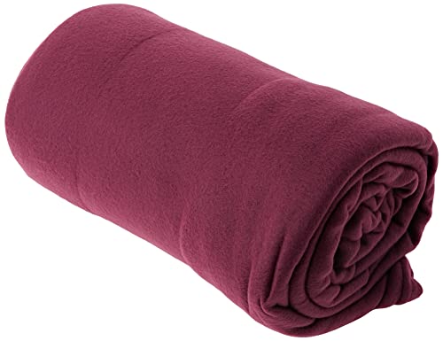 Soleil d'Ocre 511052 Couverture Polaire Polyester Prune 220 x 240 cm, Violet