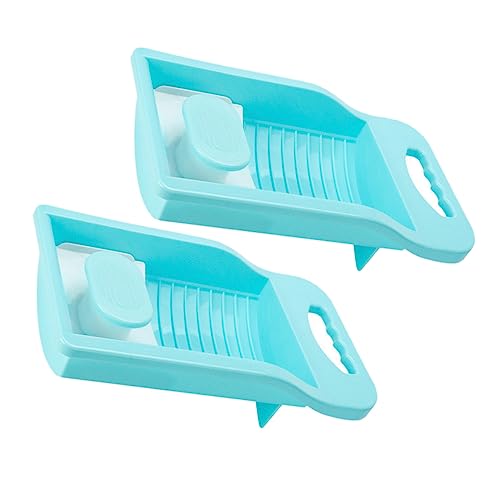 FOMIYES 2pcs Small Washboard Underwear Washer Mini Size Washing Machine Mini Portable Laundry Machine Mini Washboard Kid Socks Underwear Washboard Pp Student Clothing Anti Slip Socks