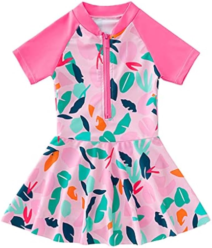 WXBDD Girl Piece Suit 2-11Year Children Skirt Swimsuit Kid Cute Cartoon Swimwear Baby Beachwear Bathing (Color : As Shown, Size : XXX-Large)