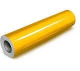 VViViD DECO65 Reflective Yellow Gold Permanent Adhesive Craft Vinyl Roll for Cutting Machines, Decals & DIY Projects (12' x 15ft)