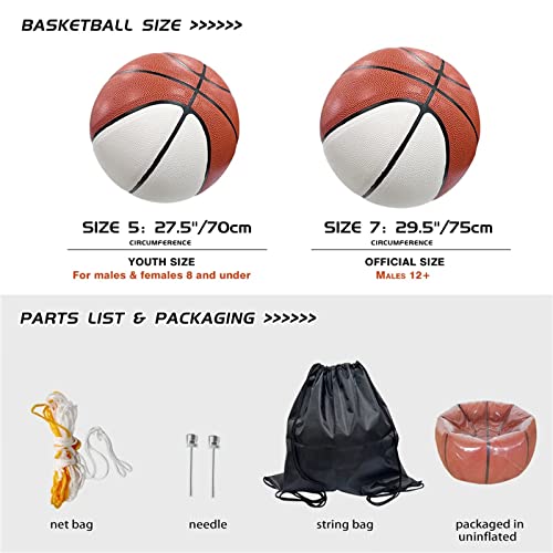 Tuoxiukan Personalized Basketball Image Wrapped For Men Outdoor Customized Basketball 29.5 School Gym Official Basketball Gifts #TOP7
