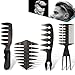 4 Stück Haarkamm Set Männer Kammset Friseur Männer Styling Kamm Öl Kopf Kamm Kunststoffkamm Kamm Männer Friseur Werkzeug Breite Zähne Gabel Kamm