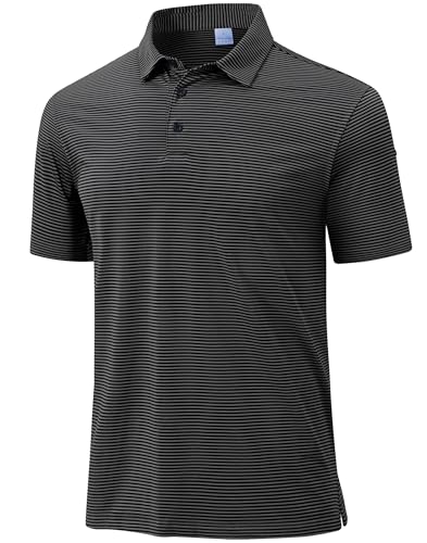 Image of Polo Shirts for Boys Golf Polo Shirt Short Sleeve Boys Performance Polo Dry Fit Stretch Collared UPF50+ Kids Golf Shirts
