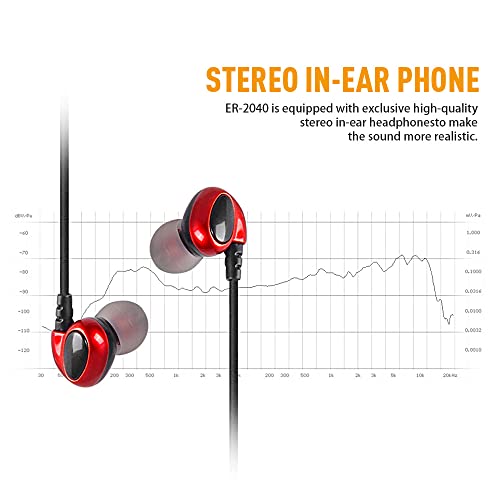 D Debra Pro Uhf Iem Er-2040 Dual Channel Wireless In Ear Monitor System With Earphone, For Stage, Recording, Studio, Band Rehearsal, Live Performance (With 4 Receivers) #TOP5