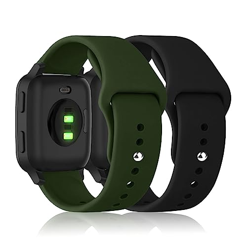 [RicYeel] 20mm �V���R���o���h �y2�Z�b�g�z for Garmin Vivoactive 6/5/3/3 Music/Venu Sq 2/Venu 2 Plus �����x���g �X�|�[�c�o���h �_� Garmin Forerunner 165