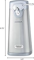 Vista 3 de Cuisinart SCO-60 Deluxe Electric Can Opener, Quality-Engineered Motor System Allows you to Open Any Size Can, Stainless Steel