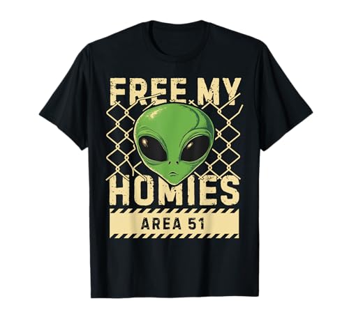 Free My Homies Area 51 Funny Alien UFO Boys Kids...