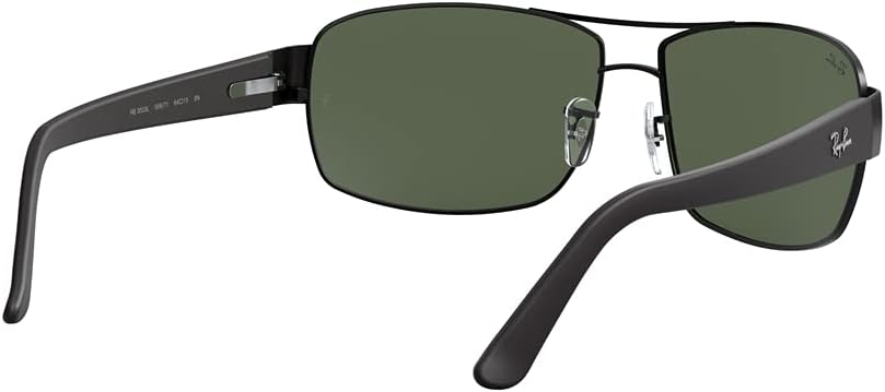 Óculos de Sol Ray-Ban Retangular Esportivo, Tamanho 64 Óculos de Sol Ray-Ban Retangular Esportivo, Tamanho 64