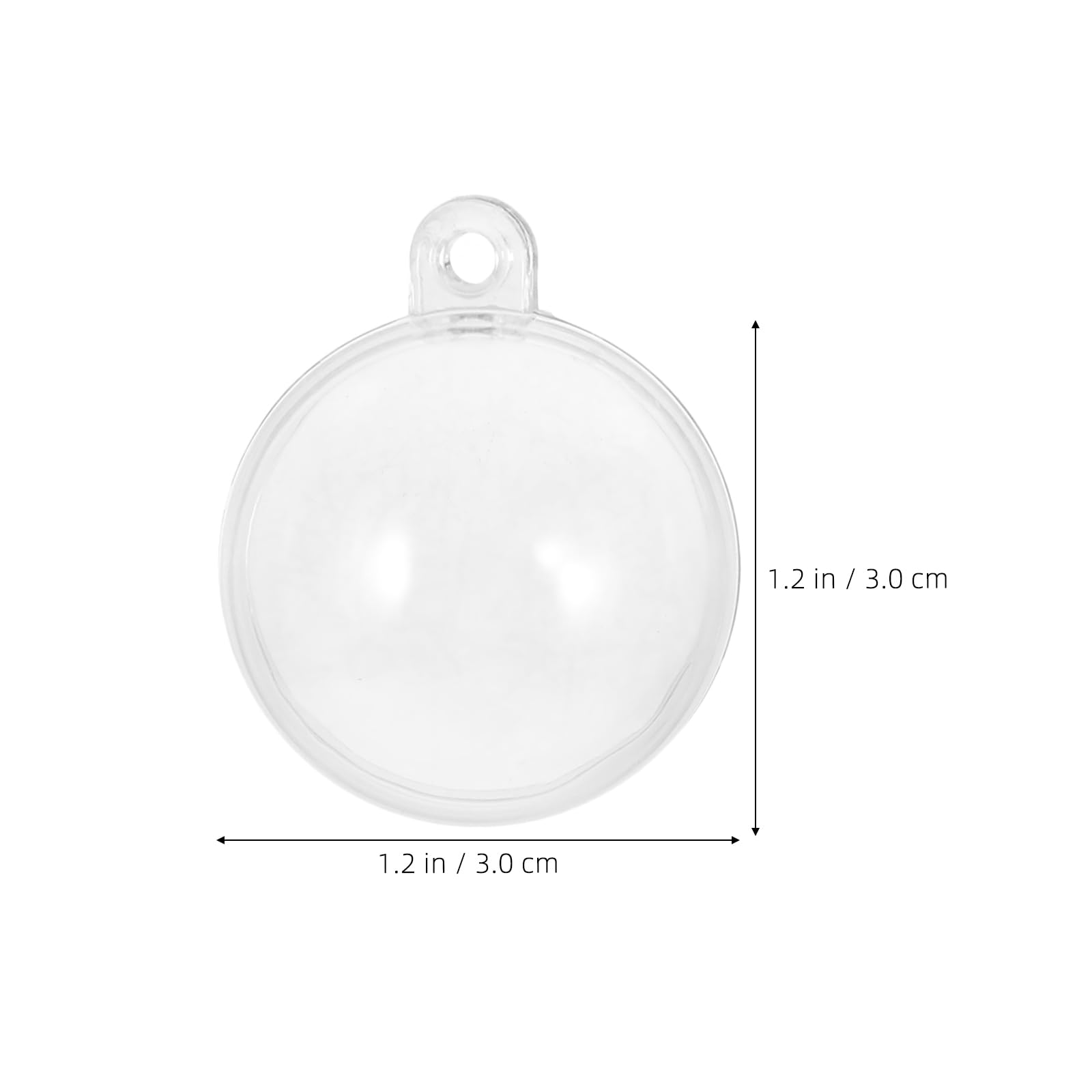 Toddmomy 10pcs Fish Tank Float Fillable Ornament Ball Party Decoration Clear Plastic Ornaments Hanging Ball Ornaments Aquarium Floating Ball Fillable Ball Ornament Plastic Ornaments Balls - Image 2