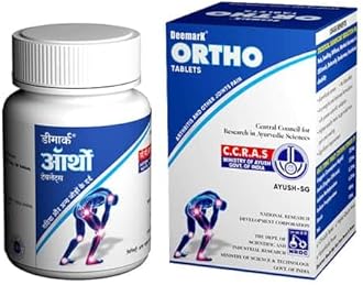 Deemark Ortho Tablet For Joint, Back, Knee, Muscle & Shoulder Pain | Pain Relief Supplement For Joints | 100% Herbal Ayurvedic Pain Relief Tablets | 30 Tablets