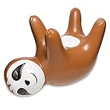 HANGFIRST Ceramic Ring Holder Jewelry Tray Trinket Dish, Cute Sloth Home Decor Ornament, Sloth Gifts for Women, Birthday Christmas Engagement Wedding Gift(B)