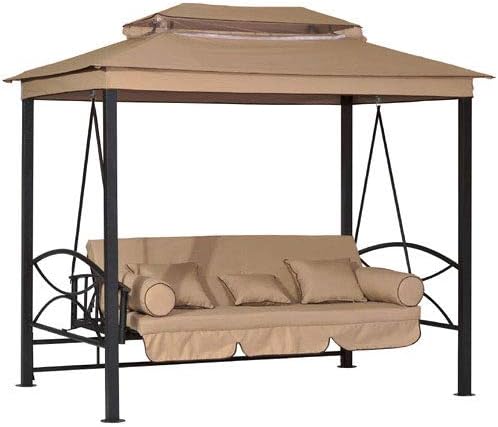 Garden Winds Replacement Canopy Top Cover for The CTS Gazebo Swing - Standard 350