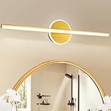 LED 24'' Inch Bathroom Vanity Lights Fixtures Accessories, Picture Light Fixtures, Gold Modern Mirro