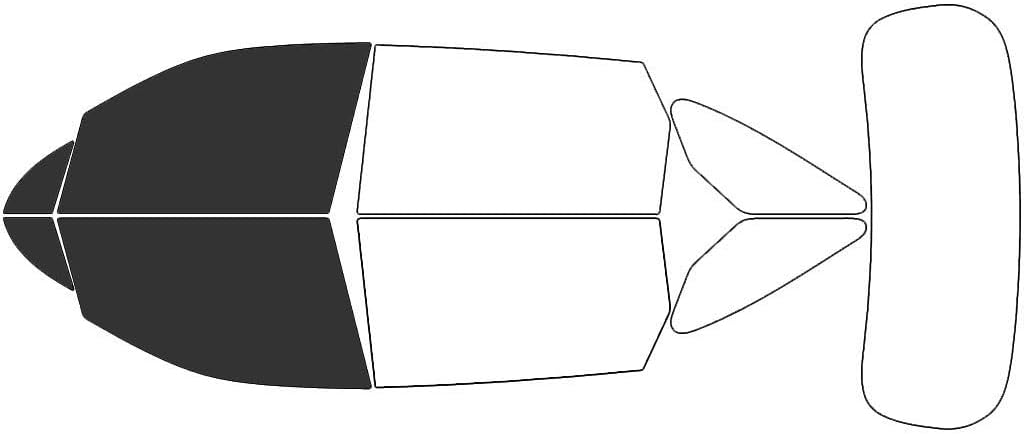 Rvinyl Window Tint Kit Compatible with Kia Sorento 2021-2025 - Black 20% - Single Ply No Bubble Film - Do it Yourself Vehicle Front Precut Kit