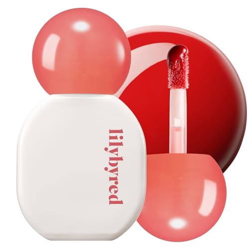 lilybyred Sugar Wrapping Tint Gloss, 0.21 oz. | Korean Glassy Lip Stain, Smooth Glaze Finish, Lightweight &amp; Non-Sticky, No-Darkening Color Stay, Ceramide-Infused Lip Care (04 Honey Tomato)