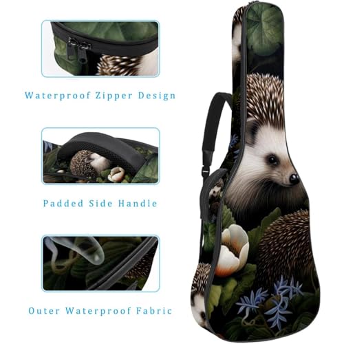 Housse guitare acoustique 40/41 pouces étanche à motif hérisson - 4