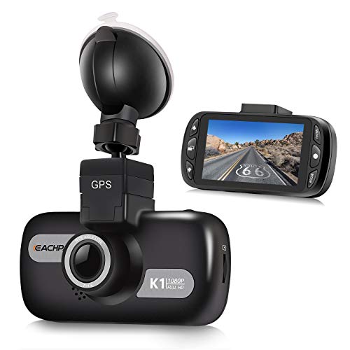 GPS Dash Cam for Cars, EACHPAI K1 1080P Dash Camera for Taxi,Ridershare Drivers