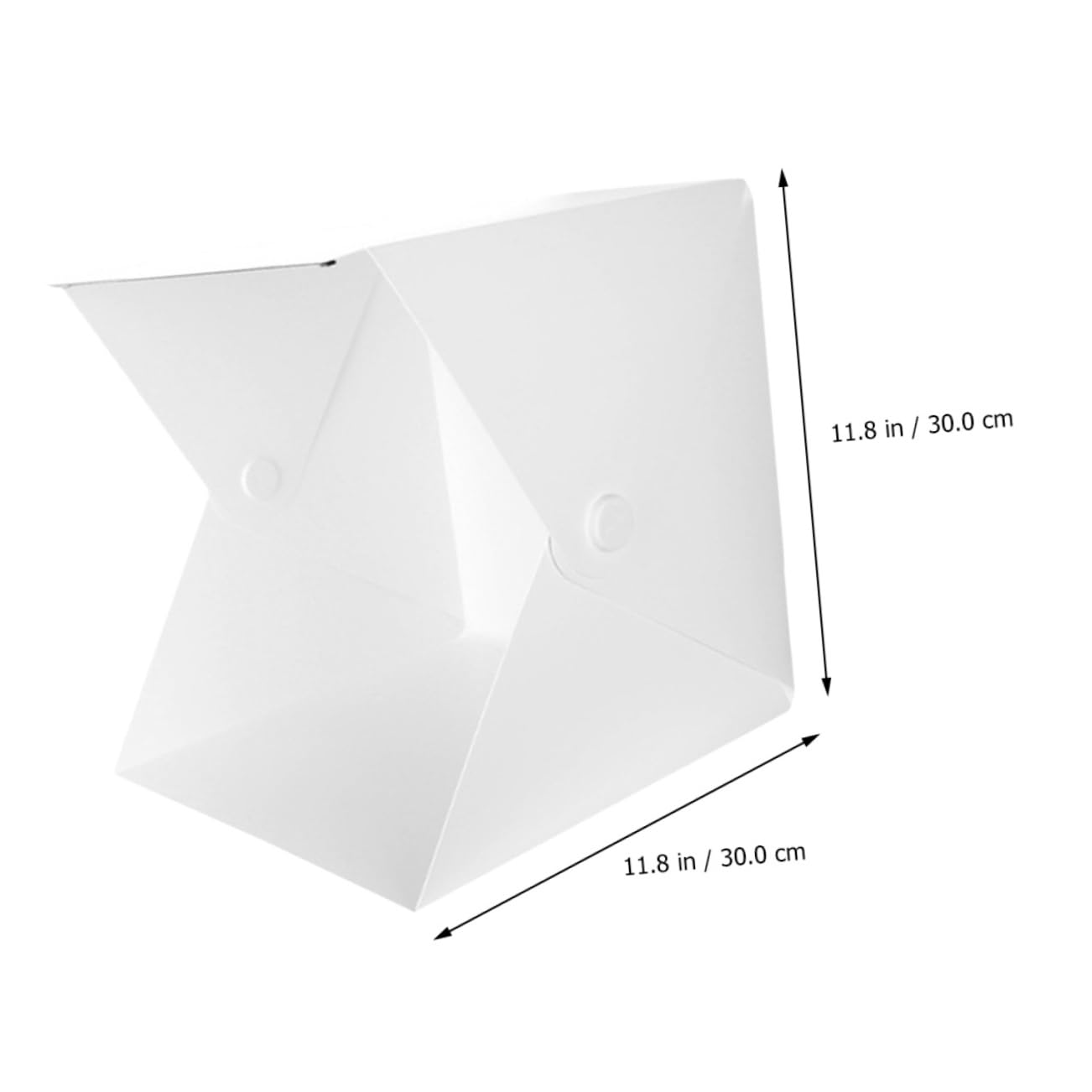 Mini Caja de Fotos Plegable Doble Tira Led, Abs Blanco para Fotografía