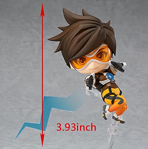 Overwatch Anime Character Tracer Q Version Of The Figure Nendoroid Movable Action Figures With Accessories And Movable Joint Statue 3.93Inch #TOP1
