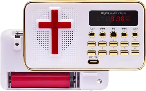 YEESAM Chinese Audio Bible Player, Bible Stories and Songs Portable Electronic Player in Mandarin Chinese, Christian Audio Player (32G)