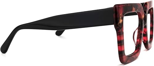 Miniatura 5 de Zeelool Elegantes gafas cuadradas de gran tamaño con bloqueo de luz azul para mujer, 100% protección UV400 Brandon VFP0306