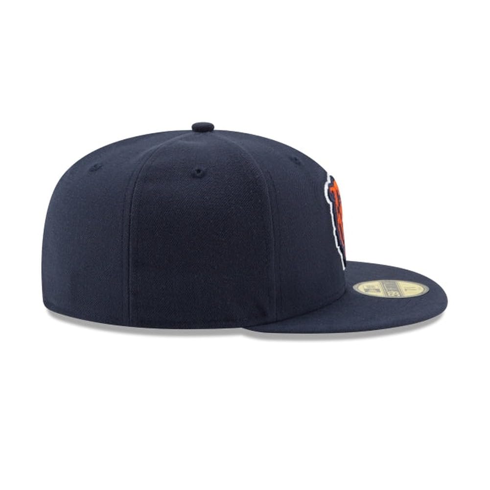 New Era NFL 59FIFTY Chicago Bears Navy Team Color Historic Logo Authentic Collection Fitted On Field Football Cap Hat