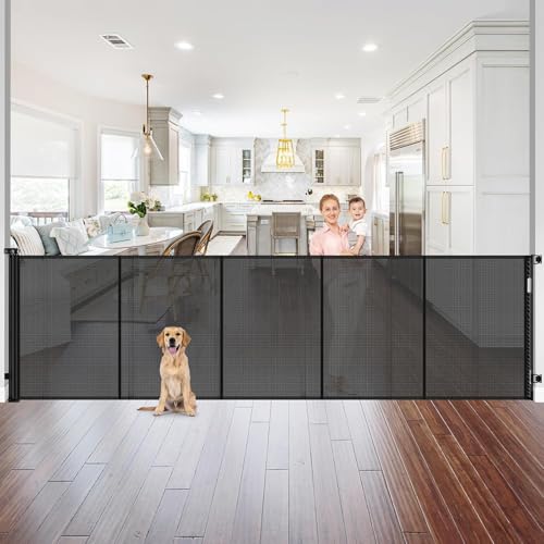 Reinforced 42' Tall Retractable Pet Gate