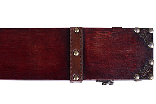 Cottage Garden Witch Wizard Handcrafted Wood Magic Wand Box, 18 Inch, Mahogany #TOP6