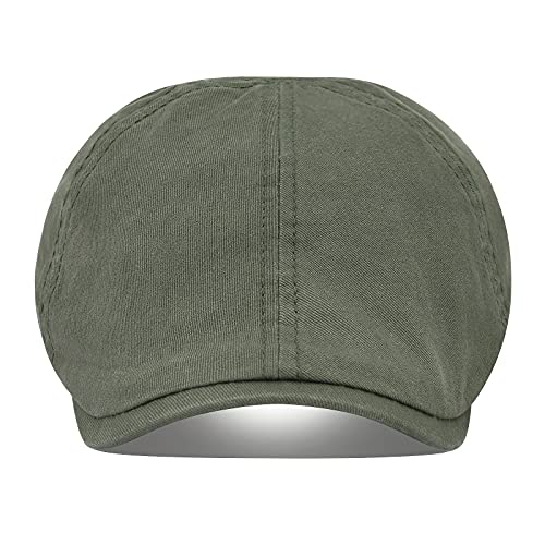 Image of VOBOOM Cotton Flat Cap Cabbie Hat Gatsby IVY Cap Irish Hunting Hat newsboy