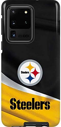 Skinit Funda para teléfono Pro compatible con Galaxy S20 Ultra 5G, diseño oficial de los Pittsburgh Steelers de la NFL