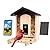 AXIFOUJ Smart Bird Feeder with Camera 2.5K HD Full Color Night Vision Outdoor Camera, Solar Panels AI recognizes 12,000 Bird Species, Bamboo Birdhouse, A Great Gift for mom and Nature Lovers