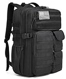 Wotony Tactical Backpack - Military waterproof backpack with multiple pockets and tactical gear for the outdoors (Black, 35L)