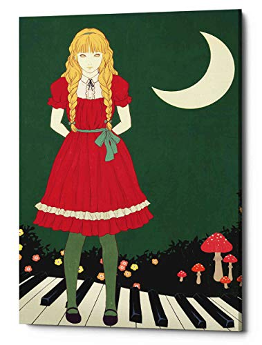 Epic Graffiti 'Crescent Moon' by Sai Tamiya, Canvas Wall Art, 18"x26"