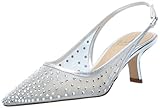 Sam Edelman Women's Bianka Sling Pump Soft Silver Mesh 7.5 Medium