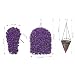 HyeFlora Artificial Faux Hanging Flowers Plants Basket for Outdoor Outside Porch Decoration, UV Resistant Fake Silk Purple Morning Glory Trailing Vines Realistic for Summer Home Balcony Yard Patio