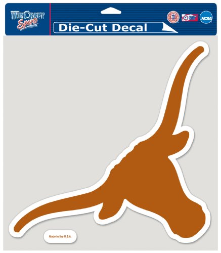NCAA Texas Longhorns 8-by-8-Inch Die cut Colored Decal