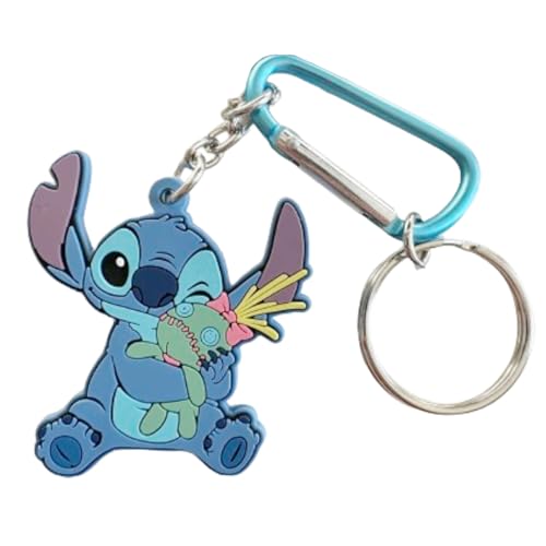 Primark Limited - Llavero Lilo y Stitch con Mosqueton - Keychain keyring con Licencia Oficial Disney