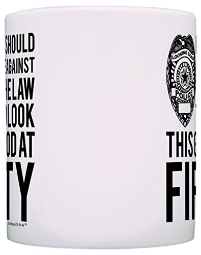 50Th Birthday Gifts For All Against The Law To Look This Good At Fifty Gift Coffee Mug Tea Cup White #TOP2