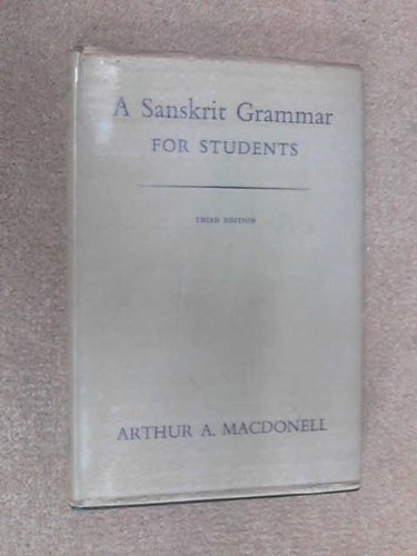 A Sanskrit grammar for students, B0007JHHIM Book Cover