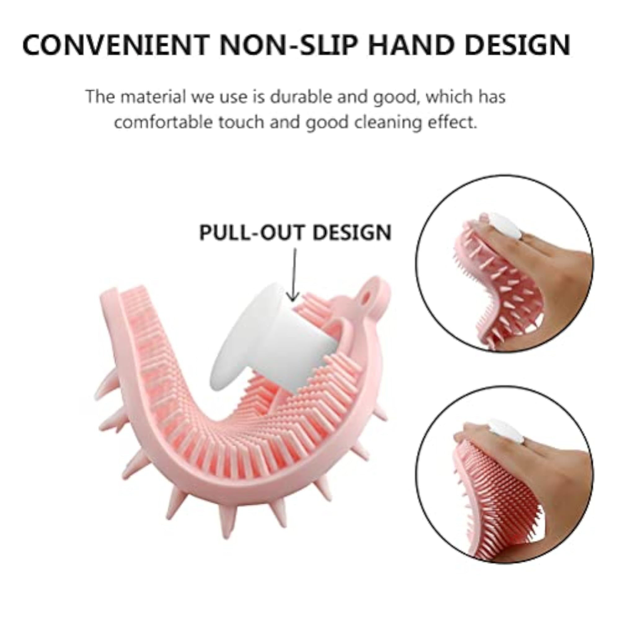 Silicone Bath Brush with Hole for Easy Use