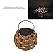 HOHXFYP Hanging Solar Lights, Hollowed Rattan Ball Solar Lantern Outdoor Waterproof, Vintage Warm Light Solar Powered LED Lights, Automatically Turn On At Night