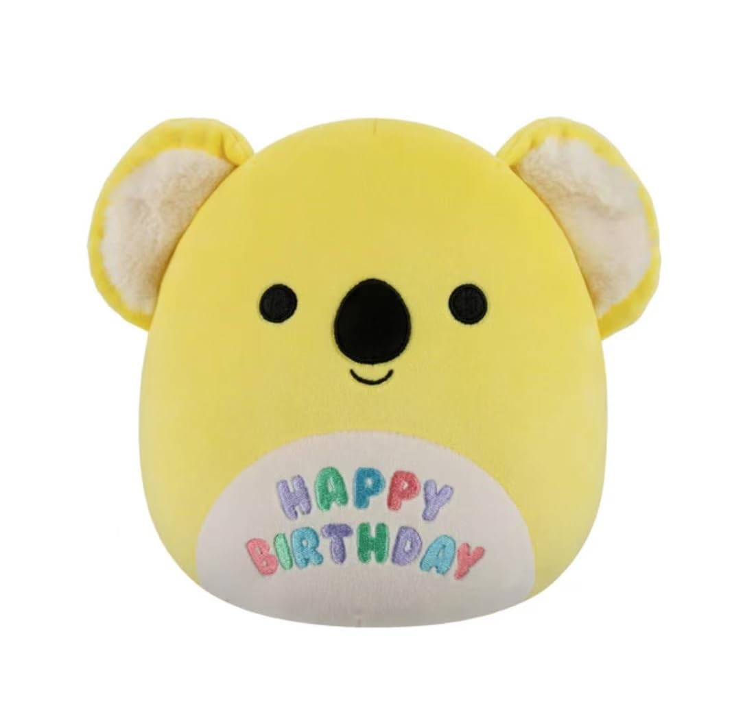 Squishmallows 2025 Original 8-Inch Happy Birthday Squad Plush - Collectible Soft & Squishy Mini Stuffed Animal Toy - Add to Your Squad - Gift for Kids