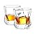 JoyJolt Aurora Crystal Whiskey Glasses, Old Fashioned Whiskey Glass 8.10 Ounce, Ultra Clear Crystal Scotch Glass for Bourbon and Liquor Set Of 2 crystal Glassware