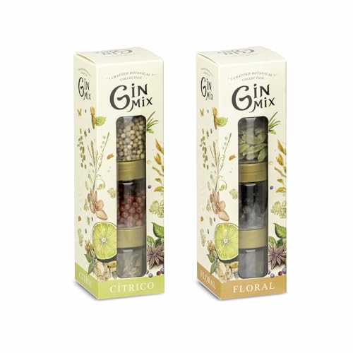 Gin Mix Pack Floral + Pack Cítrico | Set de 6 Botánicos para Gin Tonic | Cardamomo, Enebro, Hibisco, Cilantro, Pimienta Rosa y Flor de Azahar | Selección para amantes de la ginebra