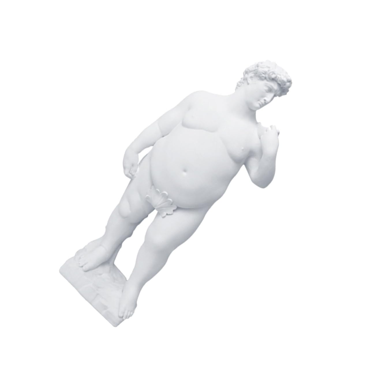 RORPOIR 1 Pieza Estatua De David Gordo Decoración del Hogar Adornos De Escritorio Vintage Estatua Griega Artista Escultura Decoración De Mesa Escultura De David Desnudo Plato Clave
