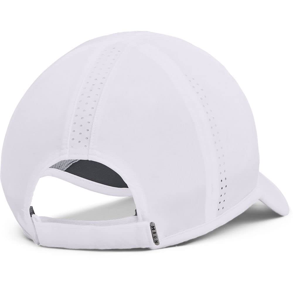 Under Armour mens Launch Run Hat , White (100)/Reflective , One Size